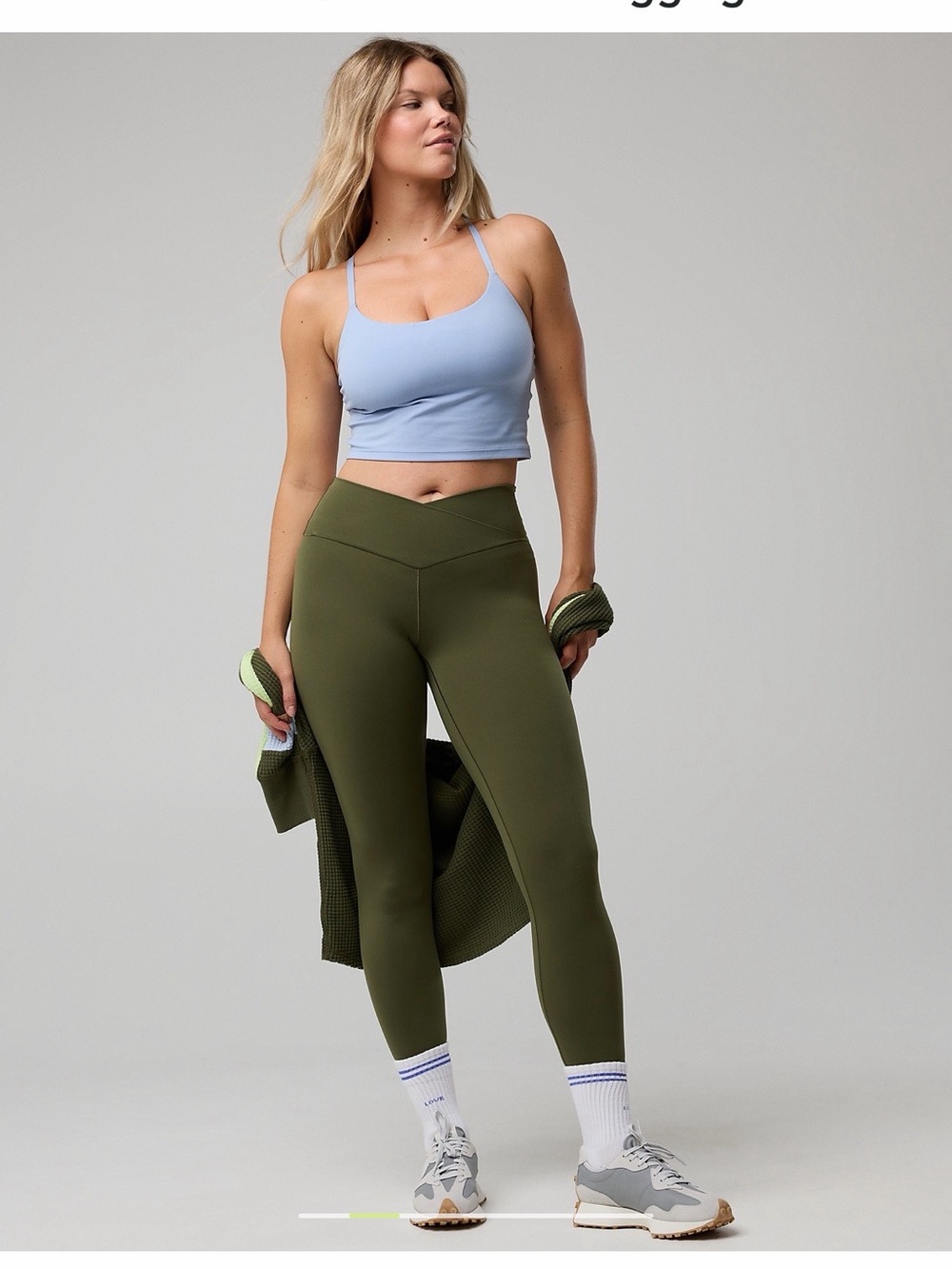 aerie Olive V-Waist High-Rise Leggings